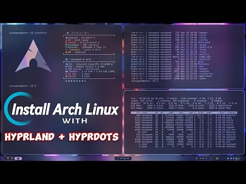 Install Arch linux with hyprland hyprdots step by step in 20 minutes