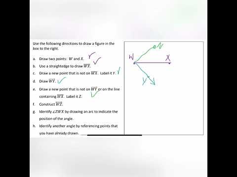 4th Grade Common Core Math: Identify and Draw Points, Lines, Line Segments, Rays, and Angles 4.G.1