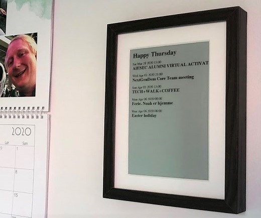 E-Ink Family Calendar Using ESP32