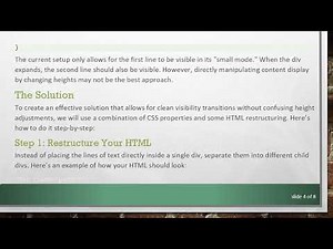 How to Make a CSS Div Container Show More Content with Ease