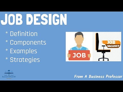 What is Job Design? | From A Business Professor