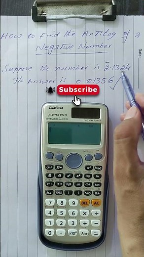 Unlocking the Mystery: Antilog of Negative Numbers by Calculator Explained! #math #antilog