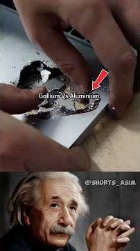 Gallium vs Aluminum 😱 The Metal That Melts Airplanes?! #shorts #physics #sigma #ytshorts #gallium