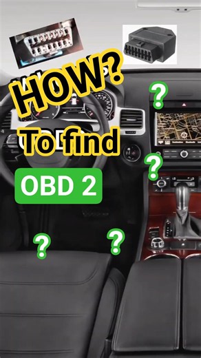 Where is the OBD2 port in your car? #shorts