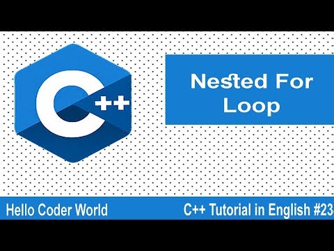 Nested For Loop & Some Coding Exercise #23 C++ Tutorial in English