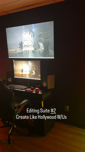 Nu Millennium Multimedia Studios on Instagram: "*Video Editing Suite #2. Native 6k Video Monitors, Powerhouse Editing PC, (The Adobe Suite, DaVinci Resolve, Final Cut Pro, Video Copilot). *Create Like Hollywood With Us! *Nu Millennium Multimedia Studios. 525 Mildred Ave. Clifton Heights, PA 19018 610.457.3493 Bookings@Numillstudios.com *We Are The Solution!"