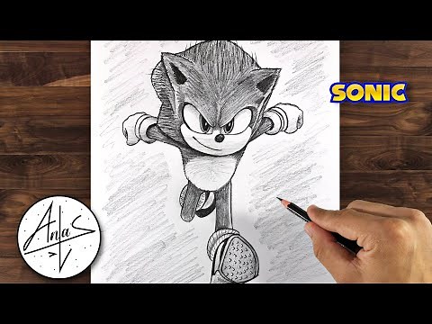 How to Draw SONIC THE HEDGEHOG | Sonic Sketch Tutorial (step by step)