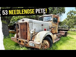 Parked 40 years! Rescuing a 1953 Needlenose Peterbilt!