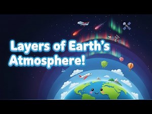 Layers of the Earth's Atmosphere | 🌎☁️ Troposphere, Stratosphere & Beyond Explained for Kids!