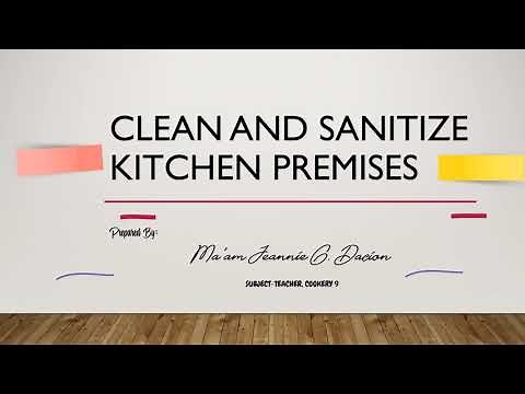 How to Clean and Sanitize Kitchen Premises