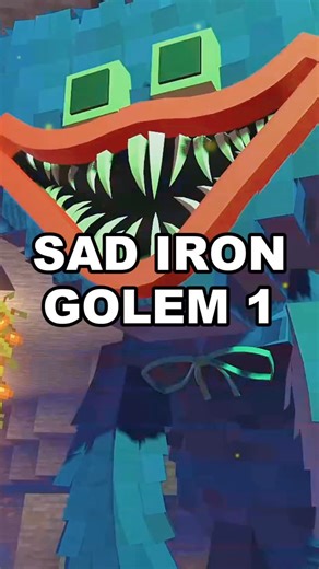 Mr. Ryan on Instagram: "SAD IRON GOLEM 1 - Minecraft HUGGY WUGGY 💀🔥 Minecraft animation ｜ Mr. Ryan Animation #minecraft #minecraftanimation #minecrafters"
