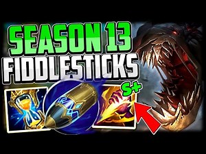 HOW TO PLAY FIDDLESTICKS JUNGLE & CARRY FOR BEGINNERS + Best Build/Runes Season 13 League of Legends