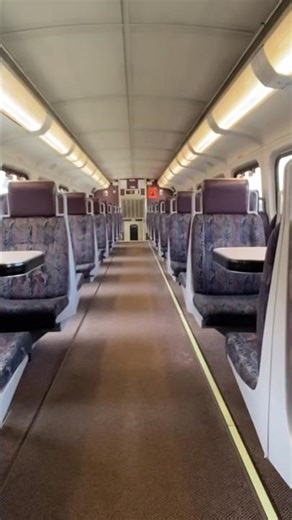 Quick tour of the inside of a Metrolink train with 2 stories and a middle section. And A restroom