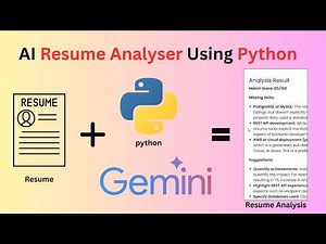 🎯 AI Resume Analyzer Using Python & Gemini AI | Gemini AI Project Tutorial | AI Resume Analyser