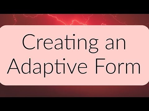 AEM Forms Tutorial - Creating an Adaptive Form in AEM Forms