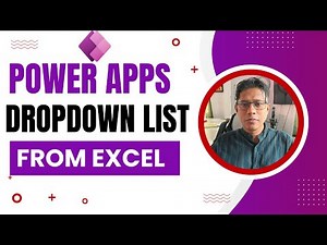 Power Apps dropdown list from Excel | Create dropdown from excel in Power Apps canvas app