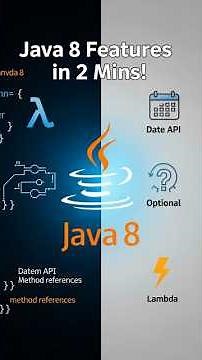 Java 8 Features in 2 Mins 🔥 (Every Dev Must Know!)