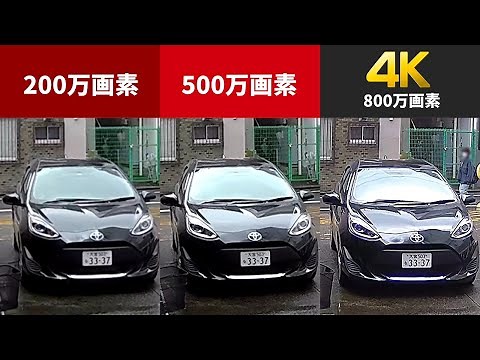 【ジャパン・セキュリティシステム｜ネットワークカメラ】4K・500万画素・200万画素の画質を比較
