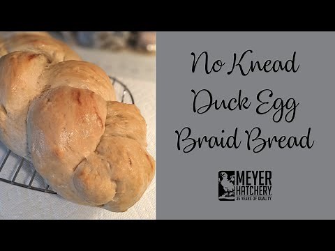 No-Knead Duck Egg Braid Bread!