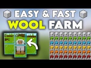 NEW EASY AUTOMATIC WOOL Farm In MINECRAFT 1.21 ( Tutorial ) - (Working In All Versions)