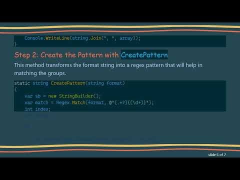 How to Break a String into an Array Based on Custom Format in C#