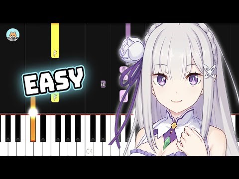 [full] Re:Zero ED 2 - "Stay Alive" - EASY Piano Tutorial & Sheet Music