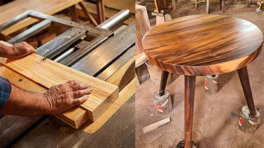 Wonderful Process of Crafting a Large Round Dining Table