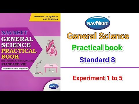 ✅ 8th Science Practical Book Neveet | 🔬 Experiment 1 to 5 | All Answers 💡 |