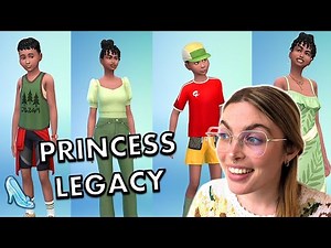 UPDATING ALL MY LEGACY KIDS OUTFITS // Disney Princess Legacy Challenge // Sims 4 CAS