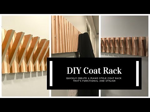 DIY Piano Style Coat Rack