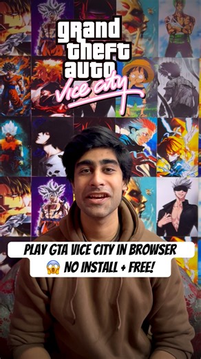 Play GTA Vice City in Browser 😱 No Install + Free! #shorts