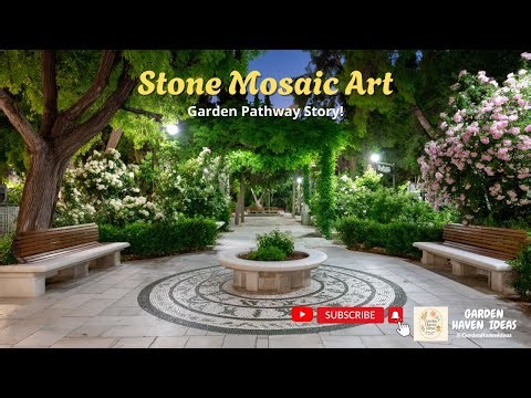 🌿 Stone Mosaic Art: Garden Pathway Story! 🪨✨