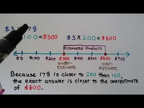 4th Grade Math 2.4, Estimate Products by Rounding