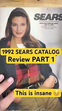 1992 Sears Catalog Review 🫩 #90s #1990s #90snostalgia #sears #rpdr #y2k #vintage #lol #90sfashion