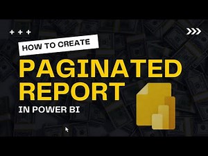 How to create a paginated reports in power bi