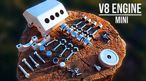 Building a Mini V8 Engine Model from Scratch