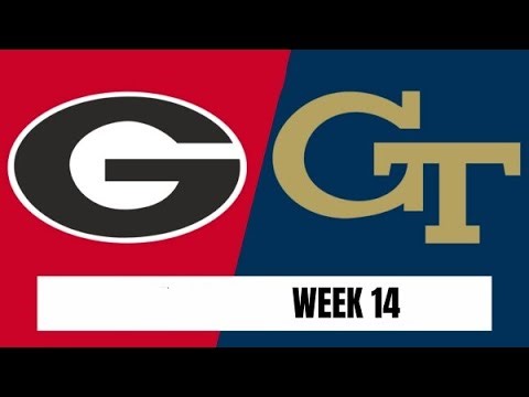 #4 Georgia vs #23 Georgia Tech Highlights 2025 College Football Week 14