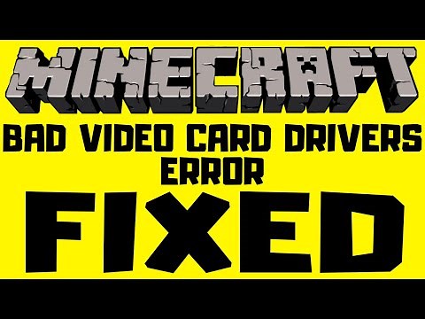 How to FIX Minecraft/Tlauncher Bad Video Card Drivers Error