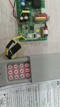 Garage door keypad work with Chamberlain Yellow learn button and change a PIN code