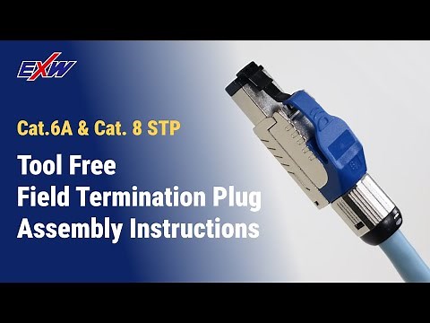 RJ45 Cat.6A STP Field Termination Plug Assembly Instructions
