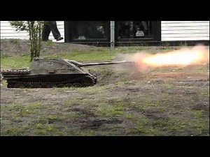 RC Panzer live firing