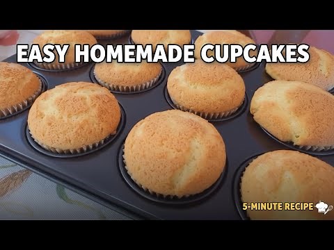 Easy Cupcake Recipe for Beginners | Simple Vanilla Cupcakes😋