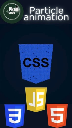 Build css logo animation using html css and js #webdevelopment