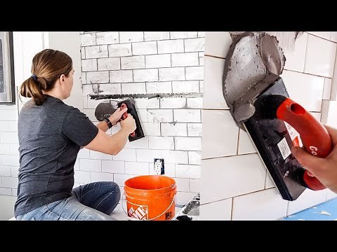 How To Grout A Backsplash - Step-By-Step Tutorial