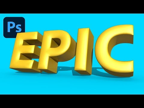 How To Create 3D Text in Photoshop Tutorial (Built-in 3D Editor)