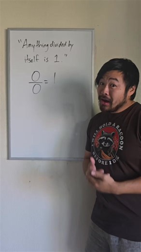 134K views · 1.9K reactions | Why can't we just say 0/0=1? I showed one way why this would break math. What's another way? | Learning Math with Howie Hua | Facebook