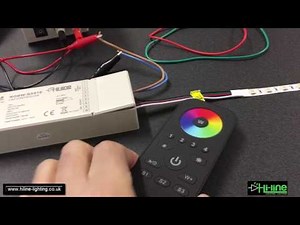 RGBW wireless LED remote and controller
