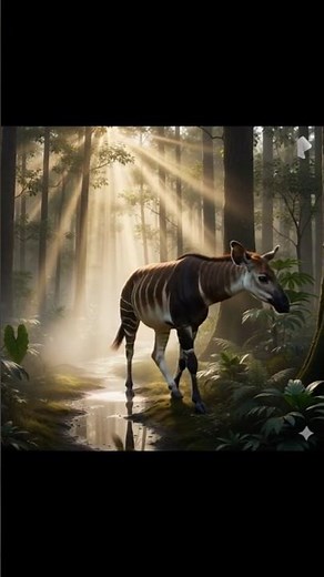 “Okapi in the Hidden Rainforest 🌫️🦒 | Rare Wildlife Cinematic Shots”