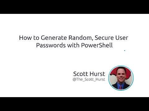 How To Generate Random, Secure User Passwords With PowerShell