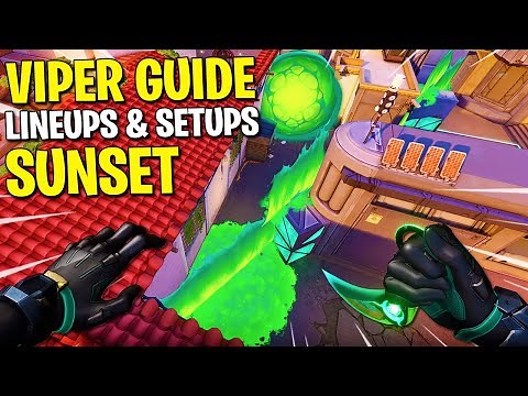 SUNSET VIPER GUIDE! Secret Viper Lineups and Setups (Valorant)